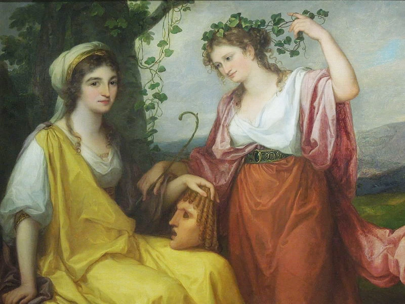 Angelika Kauffmann - 147, Ritratto di Domenica Dorghen i Maddalena Volpato. Tragedia e Commedia, National Museum in Warsaw
